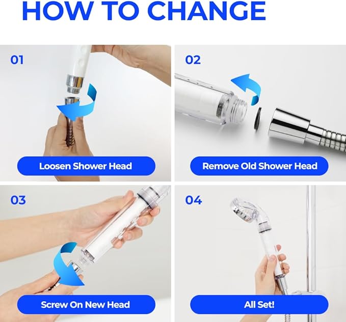 BODYLUV - Puresome Handheld Shower Head (Ver.1) 6 Mths Set, Strong Water Pressure, Saving water (Handheld Shower Head ONLY, 3 filter replacements included) (SET 1)