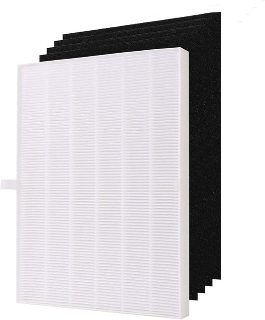 115115 Size 21 Filter A Compatible with Winix PlasmaWave Air Purifier C535, 5300, 5300-2, 6300, 6300-2, AM90, P300, True HEPA Filter with 4 Activated Carbon Filters