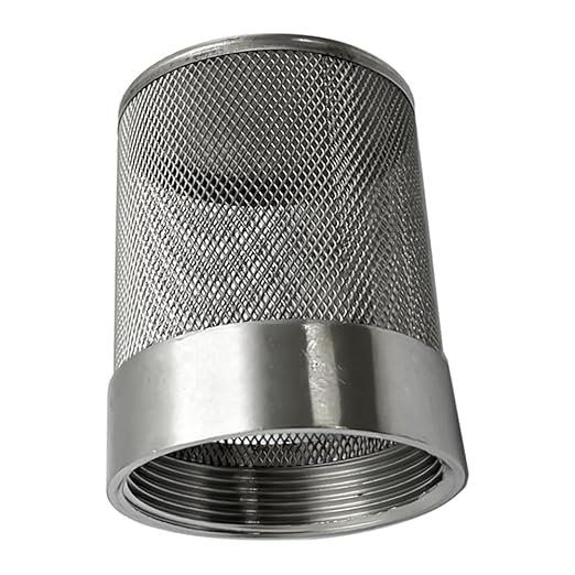 1inch 304 stainless steel filter head with internal thread diameter of 32mm connected to DN25 1" water pipe filter Used to Remove Debris and Reduce Solid Entry（1pcs）