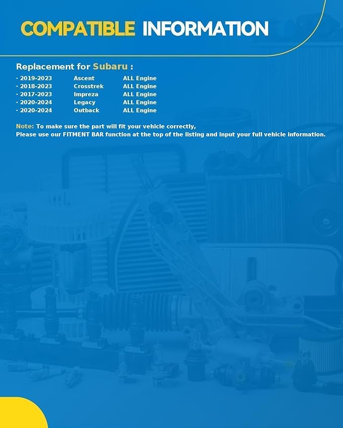PHILTOP Cabin Air Filter, Replacement for CF12436,Impreza 2017-2023,Ascent 2019-2023,Outback 2020-2024,Legacy 2020-2024, Premium Cabin Filter with Activated Carbon Filter