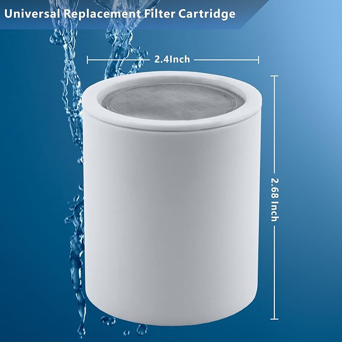 Voolan 2 Pack Replacement Shower Filter Cartridge -20 Stage Hard Water Shower Filter For Remove Chlorine And Heavy Metals, Water Softening - Reduces Dry Itchy Skin