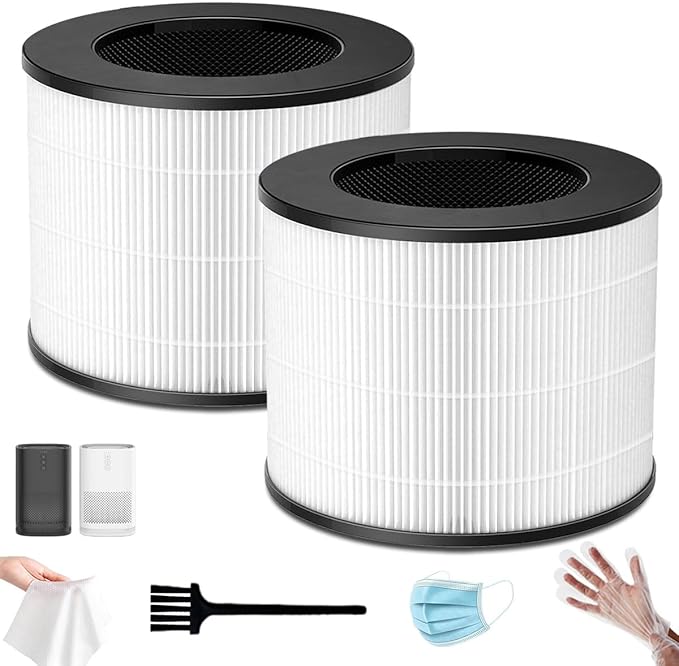 Premium Model 14 True HEPA Replacement Filter for MA Series 14/14W/14B Air Purifier - 3-in-1 System with Pre-Filter, Activated Carbon & 2-Pack HEPA + Cleaning Brush