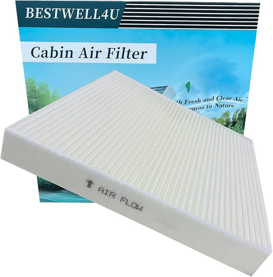 BW450 Cabin Air Filter for GLADIATOR (2020-2022), WRANGLER (2018-2022), Replacement for CAF10022P, 68301863AA, FDC12450, CAF10022P, CAF10022, WP10371, (1 pack White).