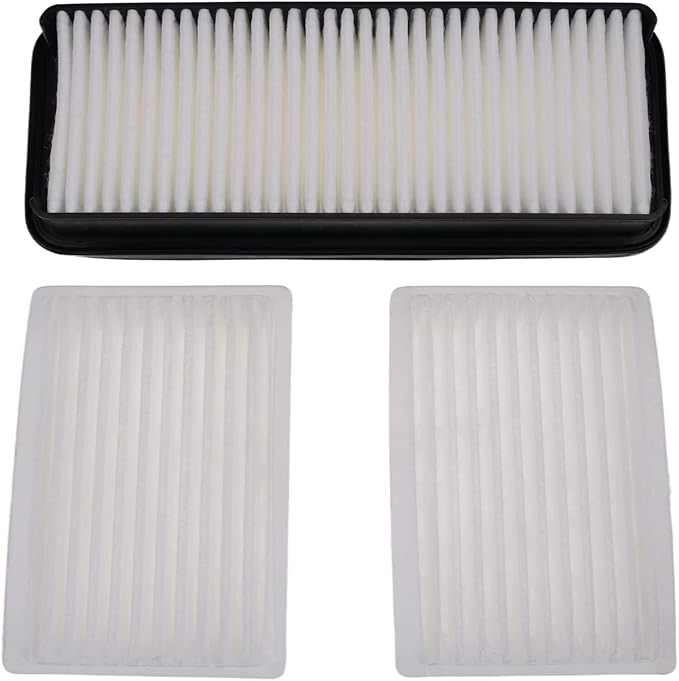 Cab Air Filter Kit T1855-71600 & 6A671-75090 014520-0804 Compatible with Kubota Tractor B2650 B3000 B3030 B3350 M5040 M5140 M6040 M7040 L3240 L3540 L3560 L3940 SVL75-2C SVL75C SVL90-2C SVL90C