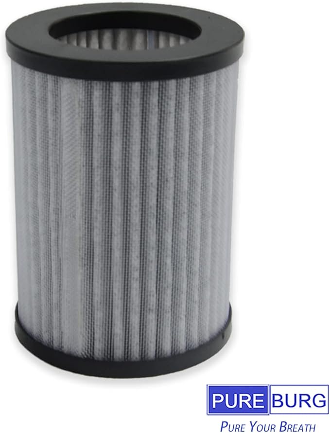 PUREBURG PEPERSFIL Replacement Filters Compatible with Pure Enrichment PureZone Mini Portable Air Purifier (PEPERSAP),6-Pack HEPA 3-Stage Filtration Activated Carbon