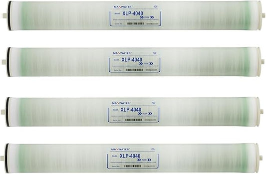 Max Water XLP-4040 Reverse Osmosis 4" x 40" RO Membrane, 2300 GPD XLP 4040 For Water Purification Desalination Commercial, Agriculture Compatible With Dow Filmtec XLE-4040, HF4-4040 (XLP 4040)