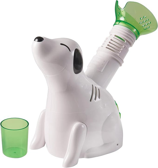 HealthSmart Humidifier and Personal Steam Inhaler for Kids Includes an Aromatherapy Tank and Facial Mask that Offers a Quick 6-9 Minute Therapy with Variable Steam Adjustment, Digger Dog