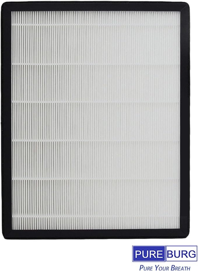 PUREBURG Replacement Filter Compatible with ECOSELF HAP602 HAP602WF Air Purifiers,4-Pack H13 HEPA Activated Carbon 3-Stage Filtration Air Clean Dust VOCs