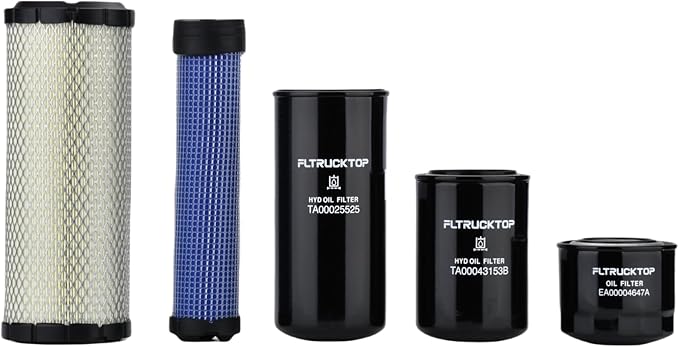 Maintenance Filter Kit Compatible With Branson Tractor 2515H Replace HRA0500702A9 TA00043153B TA00025525 EA00004647A