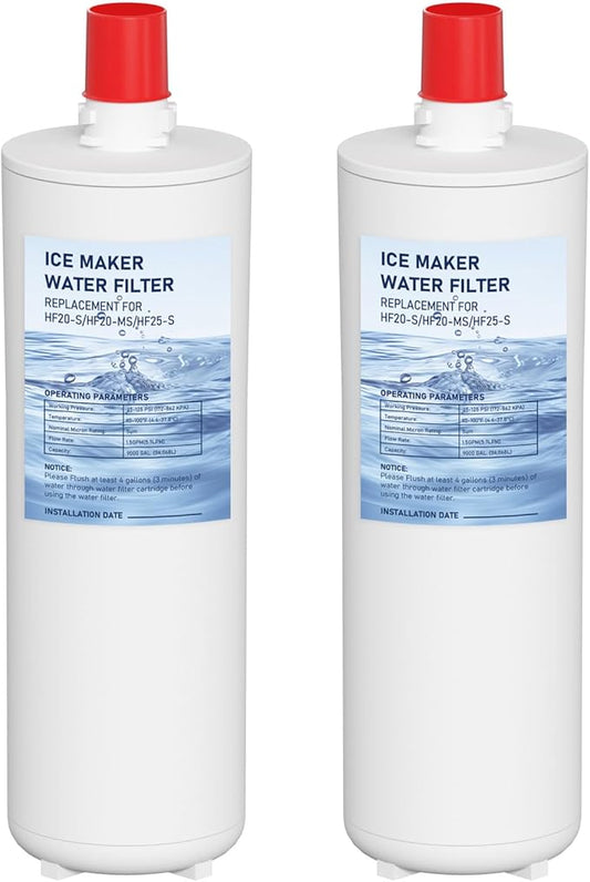 HF20-S HF20-MS HF25-S Water Filter Replacement Compatible with 3M High Flow Series Cartridge HF20-S, 5615103/HF20-MS, 5615109/HF25-S,5615203, Water Filtration System 2-Packs