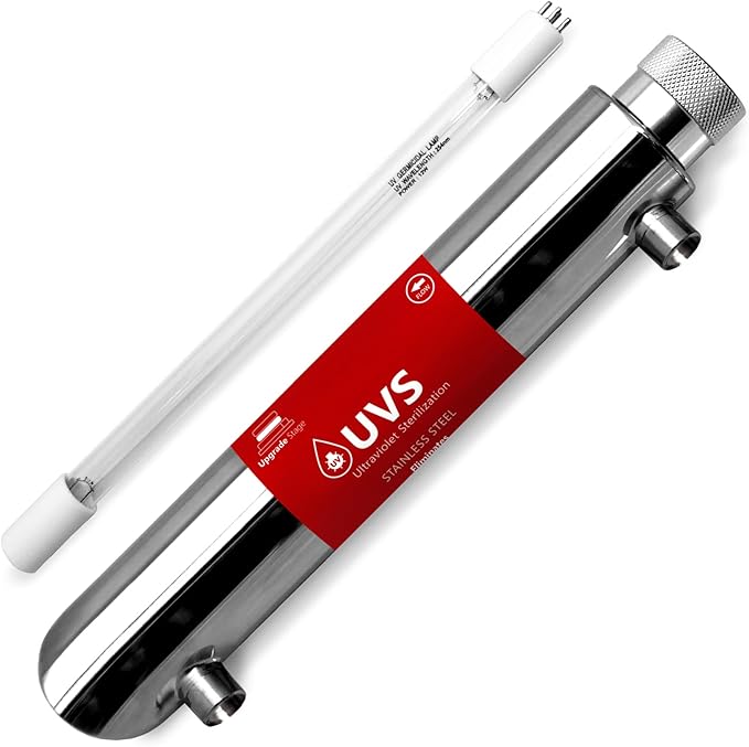 Express Water – UV Water Filter Replacement – UV Water System – 12 Inch UV Light Housing with 10 inch Bulb – Under Sink and Reverse Osmosis System