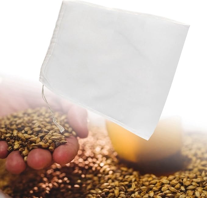 150 Micron Brew Bag for Wine Nut Milk, 100 Mesh Fine Strainer Bag 11"x17.7", Nylon Wine Filter Bag Nut Milk Bag Reusable, for Beer Wine Nut Milk, Cider, Hops, Juicing Home Brewing(1 Pc)