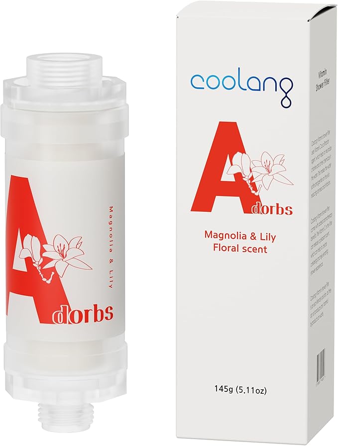 Universal Vita C Shower Filter: Unveil Radiant Skin & Hair with K-Beauty Secrets (Adorbs-Magnolia & Lily)