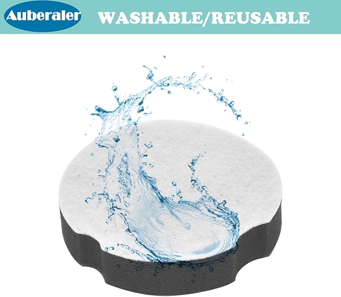6 Pack Auberaler Filter Replacement For Bissell Powerforce Compact Lightweight Upright 1520 2112, Bissel Turbo Bagless 2690 Cleanview 3508 3437 Series Vacuum Cleaner, Compare to Part #1604896/160-4896