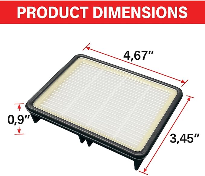 MP Maresh Products Filter Replacement SKU HF1000 – Compatible with Oreck Models BB1600, BB1100, BB1200 – High-Efficiency Vacuum Cleaner Filter
