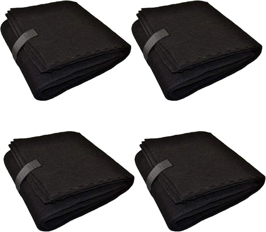 CFS - Universal Cut to Fit Carbon Pre-Filter Pad Roll for Air Purifiers, Range Hood, Furnace & Conditioner Filters - Pack of 4 - Fresh Indoor Charcoal Filter Sheet - 16"x48"