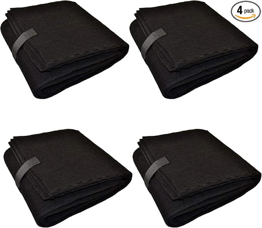 CFS - Pack of 4, Universal Cut to Fit Carbon Pre-Filter Pad Roll for Air Purifiers, Range Hood, Furnace Filters & Conditioner - Fresh Indoor Charcoal Filter Sheet - 8"x48"