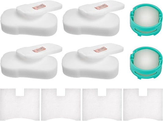 HZ702 filter for shark HZ700 HZ702 QS175QBL QS175QGN PowerFins HairPro Odor Vacuum,Compare with part 1541FC3000,XFFKHZ2000 XPMFHZ2000, 2 Cartridges+2 Foam&Felt+ 2Post Motor Filters