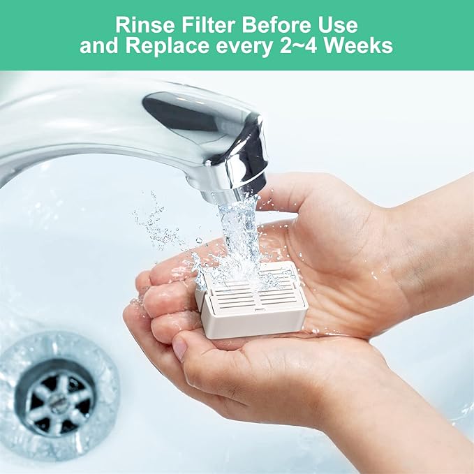 16 Pack Replacement Filters for 360° CupCake Ceramic Pet Fountain, GISOFIK Cat Water Fountain Filter, Triple Filtration Pet Fountain Filter, Ceramic Cat Fountain Filters with 4 Foam Sponges