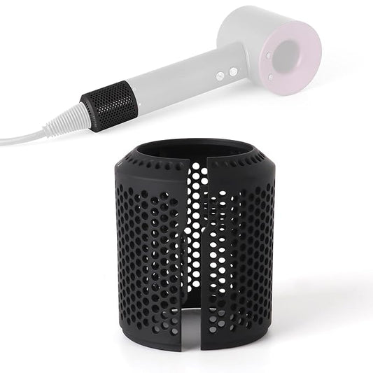Hair Dryer Filter Replacement for Dyson Supersonic HD01 HD03 HD07 HD08 Models, Hair Dryer Outer Filter Cage Replacement Parts (Black)