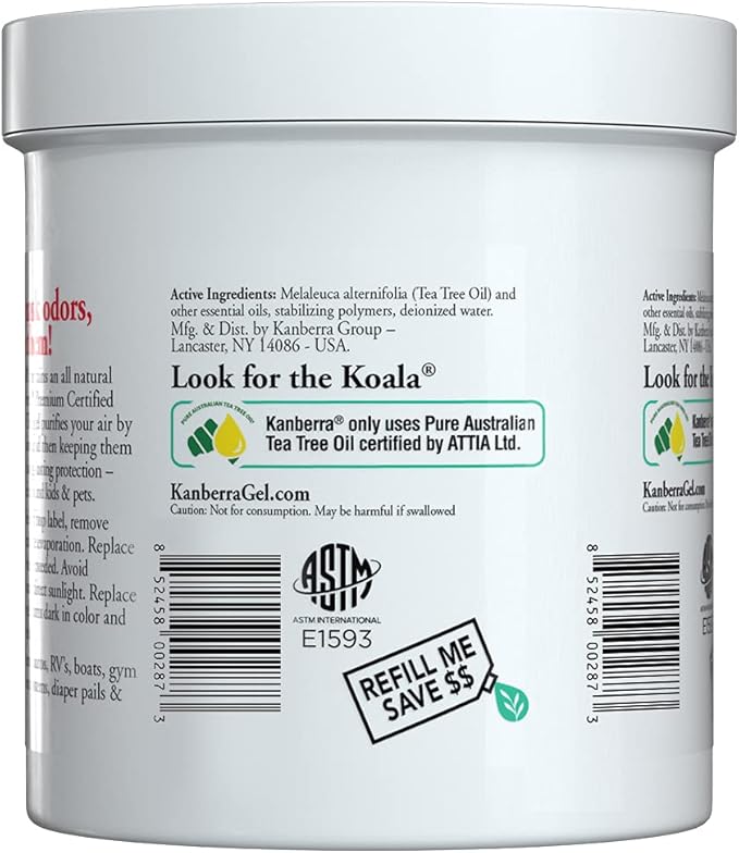 | Odor Removing Gel | Stop Odors Naturally | Pure Tea Tree Gel | The Original All Natural Air Purifier | NEW 32oz size