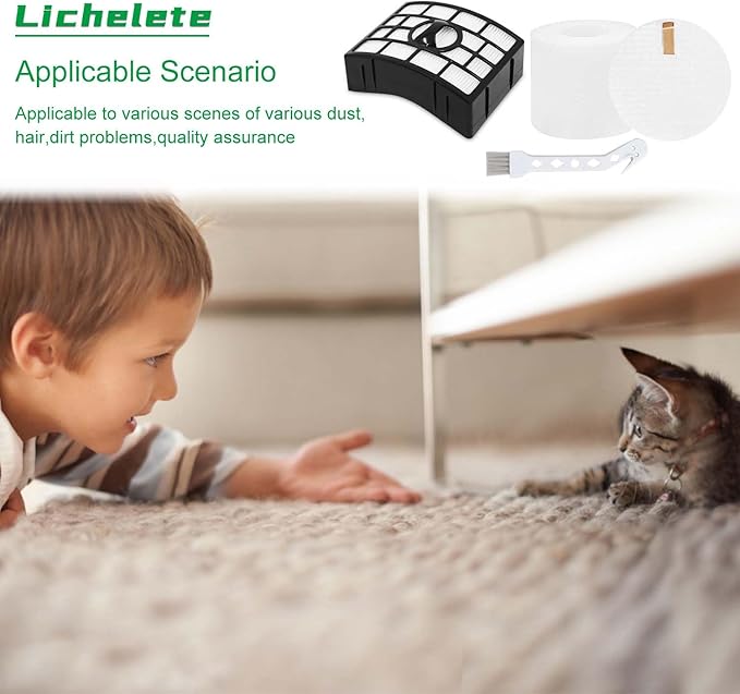 NV752 AZ1002 Vacuum Filters Replacement for Shark Rotator Powered Lift-Away AZ1002 NV650 NV650W NV651 NV652 NV750 NV750W NV751 NV752 AX950 AX951 AX952, 2 Filter + 6 Foam, Parts XFF650 XHF650