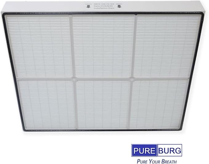 PUREBURG F321 Replacement Filter Compatible with Dri-Eaz DefendAir HEPA 500 Air Scrubber (Model F284), H13 HEPA 16 x 19 x 2 Air Clean Air Purifier