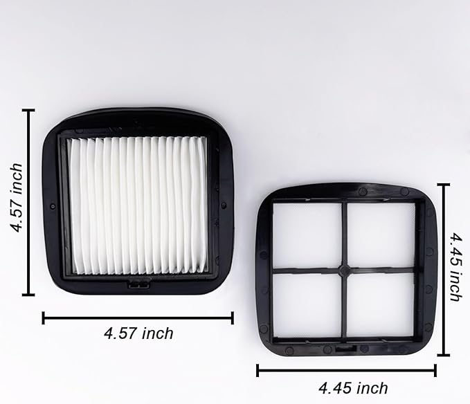 NKA 97D5 Pet Hair Eraser Filter Replacement, Compatible with Bissell Pet Eraser Corded Handheld Vacuum 33A1, 35V4, 47R5 Series, Replace Part #2037416, 2031432 (2 Pack)