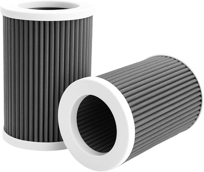 Nispira PEPERSFIL Purezone Replacement Filters For Car Air purifier Pure Enrichment Air Purifier Mini Portable (PEPERSAP) 3-in-1 Activated Carbon, 2 Packs