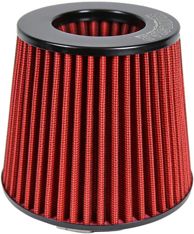 Kyostar Universal Red 3.5 Inch 89mm Air Intake Cone Filter Replacement Quality Dry Air Filter
