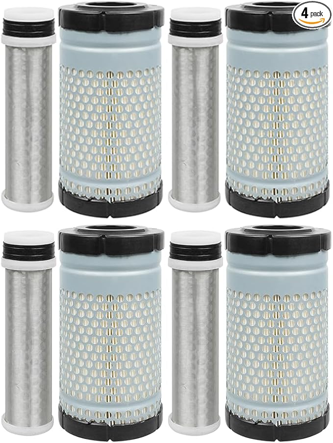 4SET 6C060-99414 32721-58242 Air Filter Kit Fits for Kubota Tractor B7500 B7800 ZG227 ZG222 B21 B2910 B2100 B3200 B2710 U15 ZG222 Replace K7311-82390 6A100-82630 32721-58240