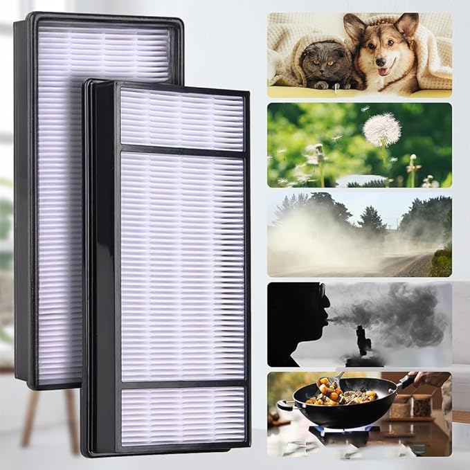 Air Purifier Filters for Honeywell HRF-H1 HRF-H2 HPA050 HPA060 HPA150 HPA160 HHT055 HHT155 Series Air Purifiers - Performance Plus Filter Replacement - 4 Filter and 12 Carbon Filters