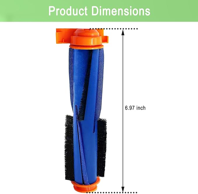 Replacement Parts for Shark AI AV2501S AV2511AE AV2610WA AV2501AE RV2502AE RV2400WD RV2610WD AV2310AE RV2310AE UR250BEOUS UR2500SR rv2410wd AI Ultra 2- in-1 Robot Vacuum, 4 Pack Main Brush