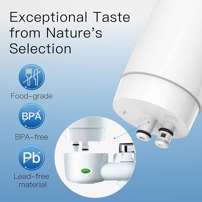 Faucets Filter Cartridge, Replacement for Faucet,Brita® 36311 On Tap Water Filtration System, FR-200, FF-100 Replacement, NSF Certified, White (Pack of 4)