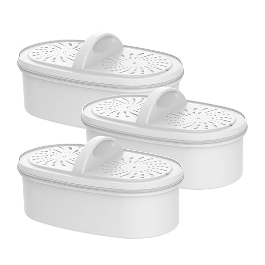 Replacement for All Waterdrop Pitcher Filtration System, Fits Waterdrop WD-PF-01A Plus, Reduces PFOA/PFOS, Chlorine, Last Up to 3 Months or 200 Gallons (Pack of 3), AQUA CREST