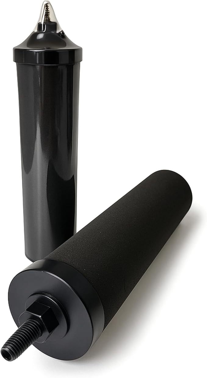 Nispira Premium Water Filter Black Element Cartridge Compatible with Berkey Countertop Water Purification System. Compared to Part BB9. 2 Filters