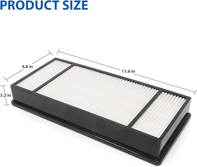 Fette Filter - Premium True Hepa H13 Filter H Compatible with Honeywell HEPA Tower Model HPA-050 HPA-060 HPA-061 HPA-150 HPA-160 HHT-055 HHT-155 (QTY4) Part # HRF-H1 HRF-H2 Filter H