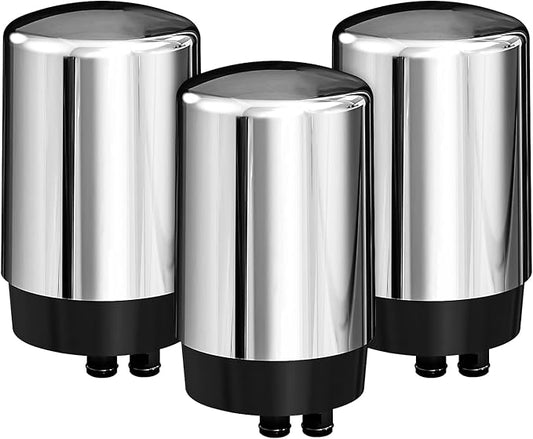 Faucets Filter Cartridge BPA Free, Replacement for Brita® Faucet Filter - Chrome(3pack)
