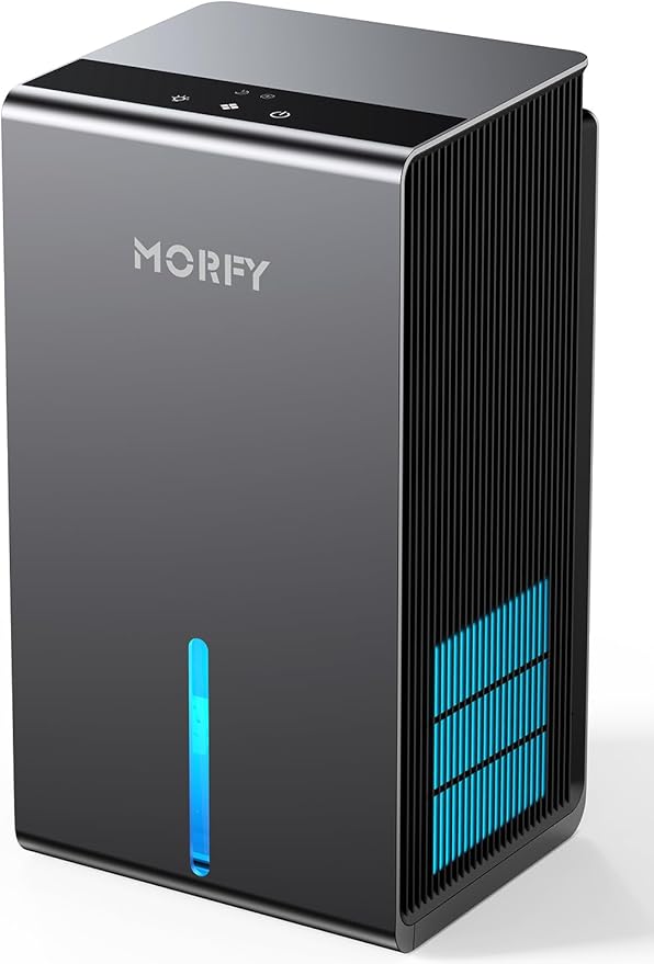 MORFY Dehumidifier, Small Dehumidifier for Bedroom Bathroom RV with Auto Shut Off, Compact Quiet Dehumidifiers for Room Home Closet Laundry Room
