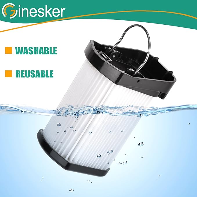 4 Pack Replacement Vacuum Filter for Shark WANDVAC POWER PET WV401BL WV401PK WV403BR WV410BL WV410GN WV410PR Cordless Handheld Vacuum, Fabric Filter Compare to Part # XFFWV400