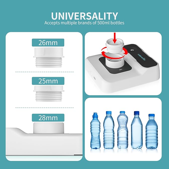 Portable Humidifiers for Travel, Small Mini Humidifier with Auto Shut-Off, Nightlight and Storage Bag for Hotel, Bedroom or Office, Plant Humidifier Indoor, White