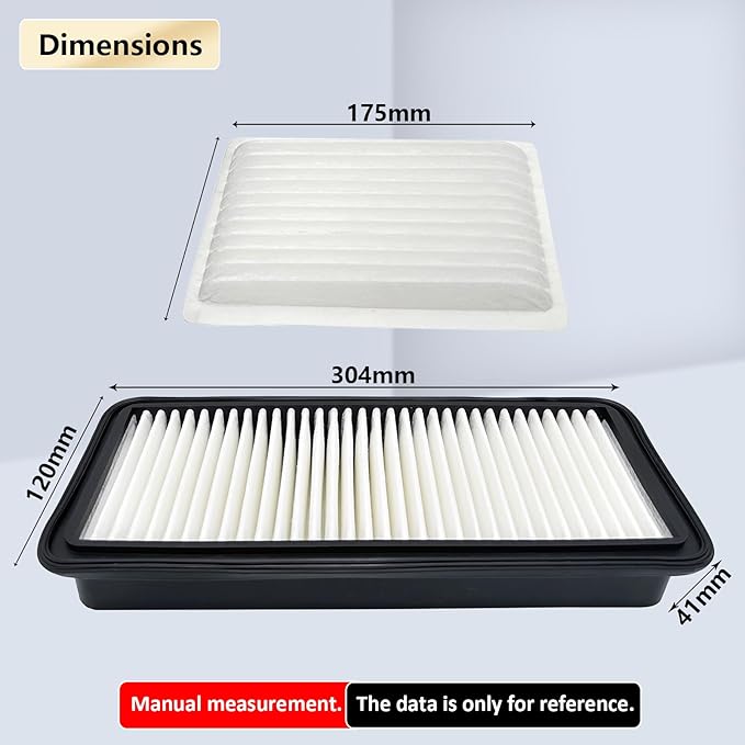 New Cabin Air Filter Kit Replacement for Kubota Tractor M6040 M7040 M7060 M8540 M8560 M9540 M9960 RTV1100 SVL75-2C SVL90-2C SVL95-2SC B2650 B3000 Replaces# 6A671-75090 T1855-71600 014520-0804