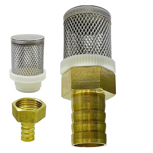 19mm Inline Strainers Filter Copper Tube Joint 19mm Diameter Hose Connection, Garden, Swimming Pool, Fish Tank Hose Filter, Suction Strainers Used to Remove Debris and Reduce Solid Entry