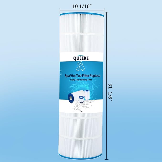 PAP150 Pool Filter Cartridge Replaces CC150,CCRP150,Ultral-C4,PP-C4,PP-C4-M,C-9415,R173216,59054300,Filbur FC-0687,160317,160355,160352，L x OD: 31 1/8" x10 1/16",150 sq. ft.(1 Pack)