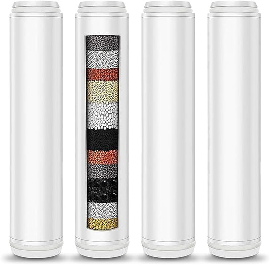 4 PACK Multi-Stage Filter Replacement Compatible with PWERAN for Handheld Shower Head, Water Replacement Filter for Shower Head，filters impurities, purifies water quality