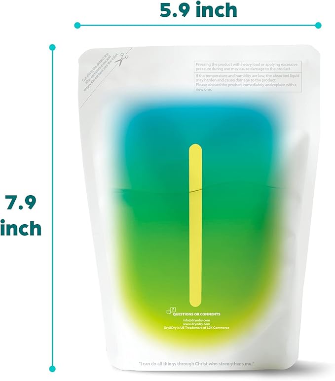 Dry & Dry 15 Packs Standing Moisture Absorbers to Control Excess Moisture for Basements, Closets, Bathrooms, Laundry Rooms - Moisture Absorbers, Standing Moisture Absorbers