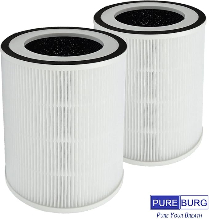 PUREBURG Replacement Filter Compatible with Afloia KILO,KILO PRO, KILO PLUS, MIRO & MIRO PRO,Morento Kilo Kalo Air Purifier & CUCKOO CAC-I0510FW,2-Pack H13 HEPA