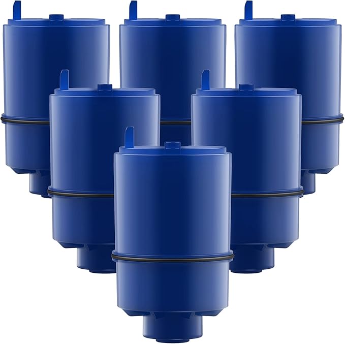 GLACIER FRESH NSF Certified Water Filter - Compatible with PUR® Filters RF9999® and RF-3375 - Replacement Faucet for All PUR® Systems - 6 Pack