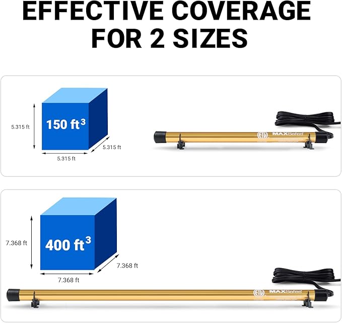 Gun Safe Dehumidifier Rod High Power - Much warmer (up to 150°F) to better Protect Your Valuables from Moisture and Corrosion, ETL Approved, 12in