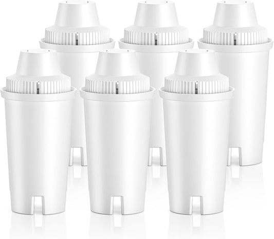 Replacement Filter for Brita Water Pitchers and Dispensers OB03 Metro Everyday UltraMax Classic 35557, Mavea 107007, Grand, Lake, NSF Certified, BPA-Free, 6 Pack